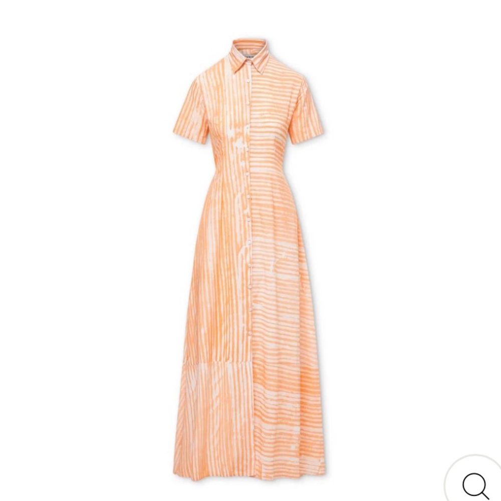 Orange Flutter Sleeve Maxi Sundress
